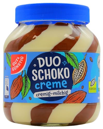 Gut & Günstig Duo Schoko-Creme, 4er Pack (4 x 750g) von Edeka