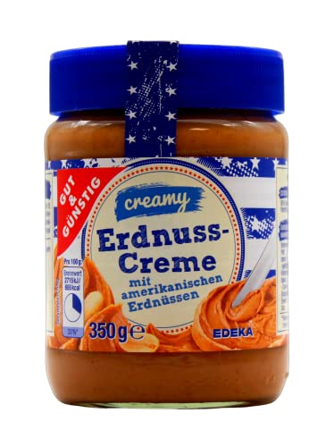Gut & Günstig Erdnuss-Creme creamy, 6er Pack (6 x 350g) von Edeka