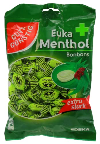 Gut & Günstig Euka Menthol Bonbons extra stark, 20er Pack (20 x 300g) von Edeka