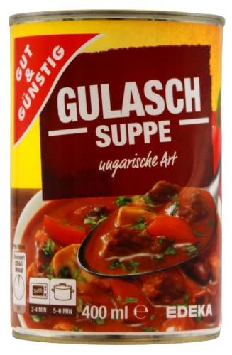 Gut & Günstig Gulasch-Suppe ungarische Art, 6er Pack (6 x 400ml) von Edeka