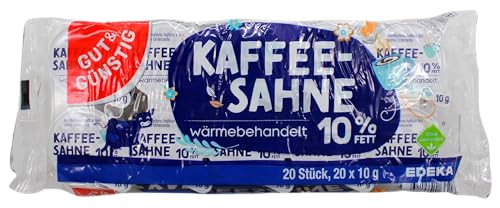 Gut & Günstig Kaffeesahne 10% Fett, 15er Pack (15 x 200g) von Edeka