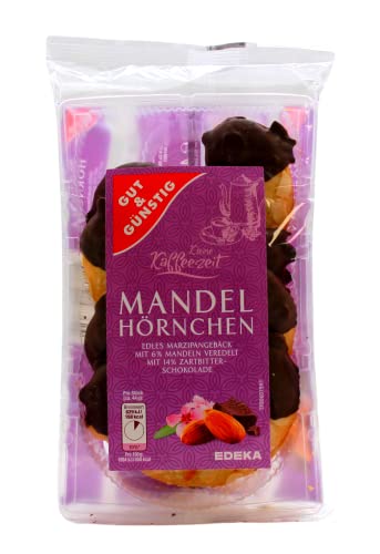 Gut & Günstig Mandel-Hörnchen, 4er Pack (4 x 175g) von Edeka