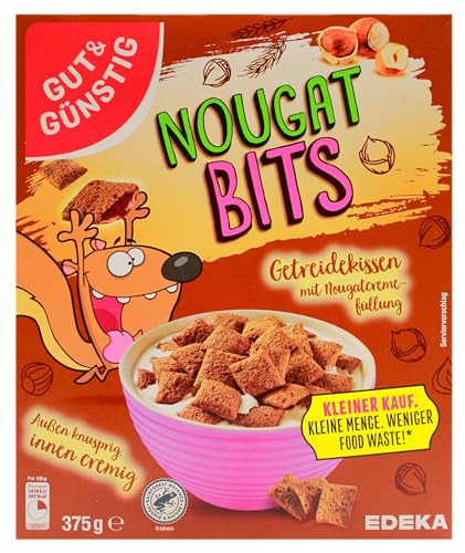 Gut & Günstig Nougat Bits Cerealien, 7er Pack (7 x 375g) von Edeka