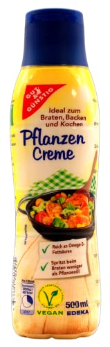 Gut & Günstig Pflanzencreme vegan, 12er Pack (12 x 500ml) von Edeka