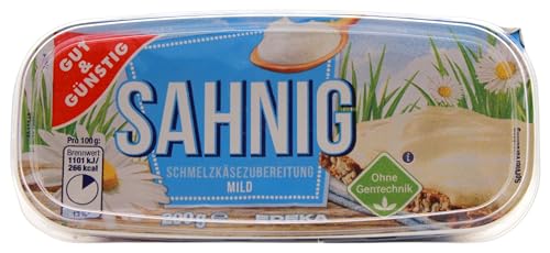 Gut & Günstig Schmelzkäsezubereitung Sahnig, 10er Pack (10 x 200g) von Edeka