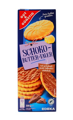 Gut & Günstig Schoko-Buttertaler, 18er Pack (18 x 300g) von Edeka