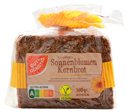 Gut & Günstig Sonnenblumen Kernbrot, 12er Pack (12 x 500g) von Edeka