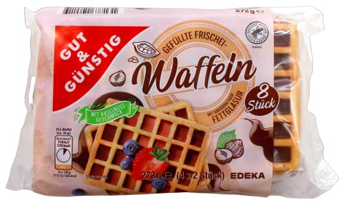 Gut & Günstig gefüllte Frischei-Waffeln, 6er Pack (6 x 272g) von Edeka