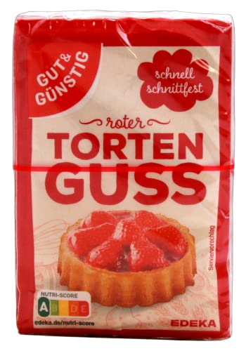 Gut & Günstig roter Tortenguss, 15er Pack (15 x 72g) von Edeka