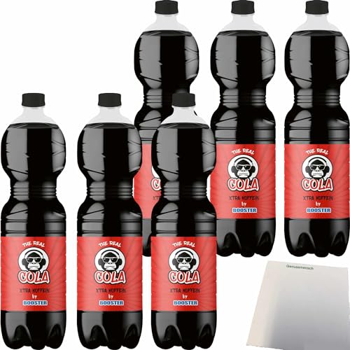 The Real Cola Xtra Koffein by Booster PET DPG (6x1,5L Flasche) + usy Block von Edeka