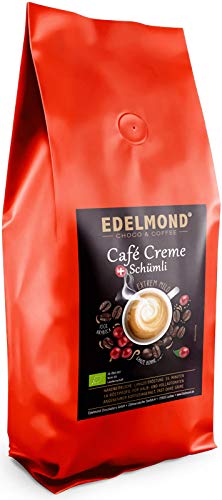 Edelmond Bio Kaffee CREME Mild. Langzeitröstung Typ Schümli. Angenehmer Koffeeingehalt, Bio & Fairtrade von der Kooperative Comsa (450 g) von Edelmond