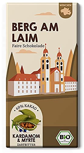 BERG AM LAIM München Stadtteil Schokolade / Kardamom und Myrte Bio + Fair Trade / Genuss oder Souvenir von Edelmond von Edelmond