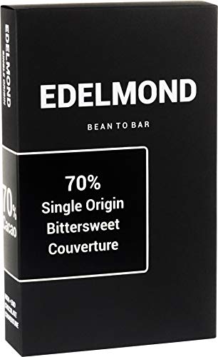 Edelmond zartbittere 70% Kuvertüre - Ohne Emulgator, Bio - 2x 250 g von Edelmond