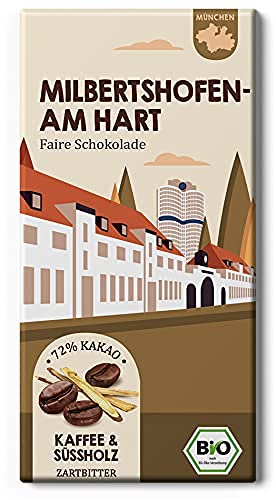 MILBERTSHOFEN AM HART Schokolade/München Süßholz, Kaffee und Kakao/Bayern Fair Trade Stadt/Bio Chocolatier Edelmond von Edelmond