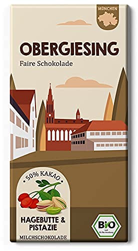 OBERGIESING Fair Trade Schokolade / Hagebutte und Pistazie / / München Bio vom Chocolatier Edelmond OBERGIESING Fair Trade Schokolade / Hagebutte und Pistazie / / München Bio vom Chocolatier Edelmond von Edelmond
