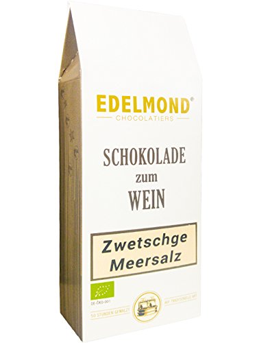 Schokolade zum Rotwein. Zwetschge & Meersalz von Edelmond. Auf Wein abgestimmt.125 g Schokolade zum Rotwein. Zwetschge & Meersalz von Edelmond. Auf Wein abgestimmt.125 g von Edelmond