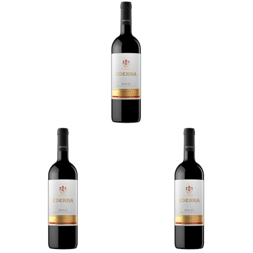 Ederra Crianza - Rotwein Do Rioja, 100% Tempranillo -75cl (Packung mit 3) von Ederra