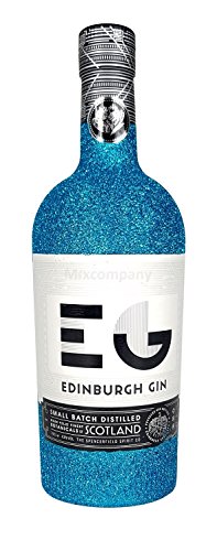 Edinburgh Gin 0,7l 700ml (43% Vol) Bling Bling Glitzerflasche in blau -[Enthält Sulfite] von Edinburgh Gin