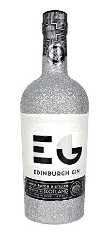 Edinburgh Gin 0,7l 700ml (43% Vol) Bling Bling Glitzerflasche in silber -[Enthält Sulfite] von Edinburgh Gin