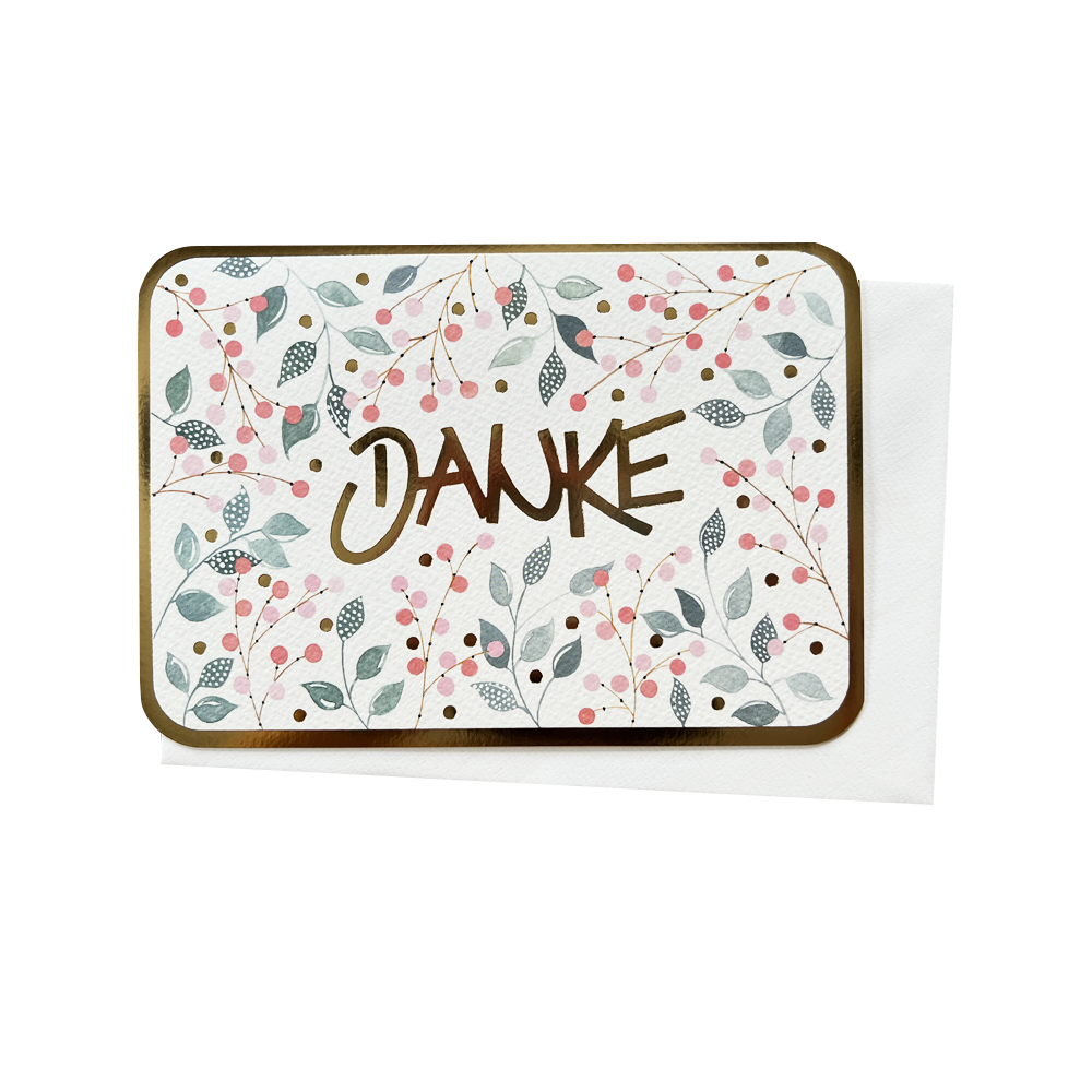 Grußkarte - Danke Grußkarte - Danke von Edition Gollong GmbH
