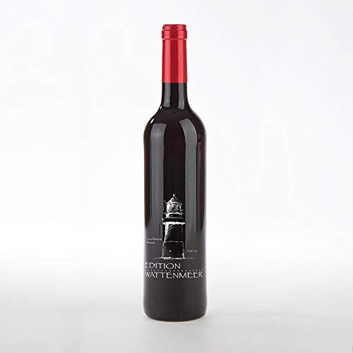 Edition Wattenmeer, 2er Präsent, Garnacha aus Spanien in Gravur-Flasche, Motiv: Leuchtturm Büsum und Seehunde, INKLUSIVE geschmackvoller Geschenkverpackung von Edition Wattenmeer