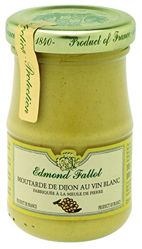 Edmond Fallot - Dijon-Senf mit Weißwein (Moutarde de Dijon au vin blanc) im Glas, 105 g von Edmond Fallot