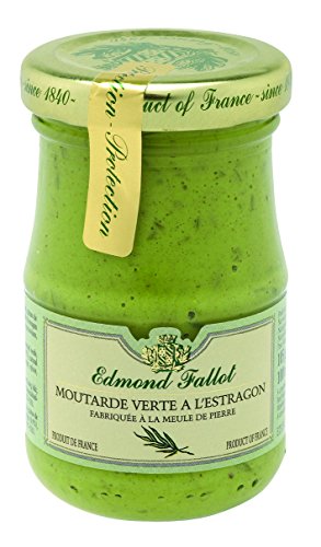 Edmond Fallot - Senf mit Estragon (Moutarde verte a l'Estragon) im Glas, 105 g von Edmond Fallot