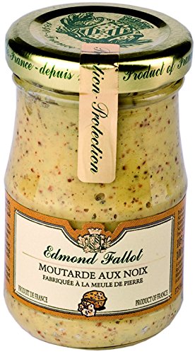 Edmond Fallot - Senf mit Walnuss (Moutarde aux noix) im Glas, 105 g von Edmond Fallot