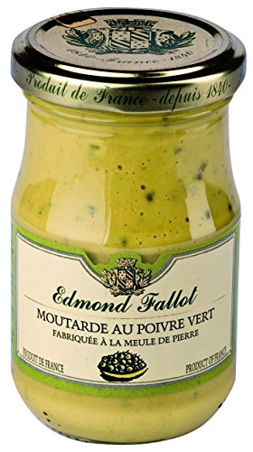 Edmond Fallot - Senf mit grünem Pfeffer (Moutarde au Poivre Vert) im Glas, 105 g von Edmond Fallot