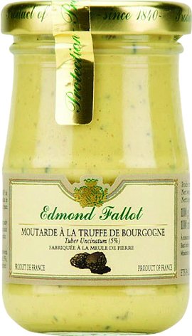 Edmond Fallot - Senf mit schwarzem Trüffel (Moutarde à la Truffe de Bourgogne) im Glas, 100 g von Edmond Fallot