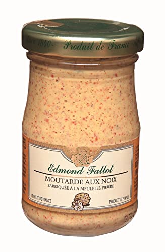Moutarde aux noix, Dijon-Senf mit Nüssen, 105g Glas von Edmond Fallot