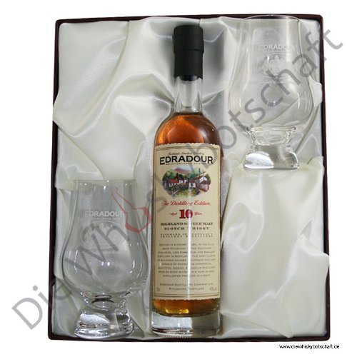 Edradour 10 Jahre Distillers Edition, Geschenkset small von Edradour