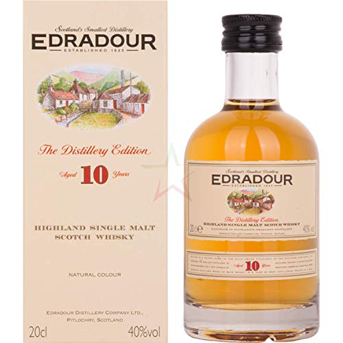 Edradour 10 Jahre Highland Single Malt | Whisky | 1x0.2L | Schottland | Reifung in Sherry-Fässern | Aus der legendären Edradour Destillerie | Mild von Edradour