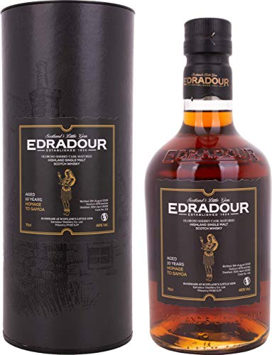 Edradour 10 Years Old HOMAGE TO SAMOA Highland Single Malt Scotch Whisky , (1 x 0.7 l) von Edradour