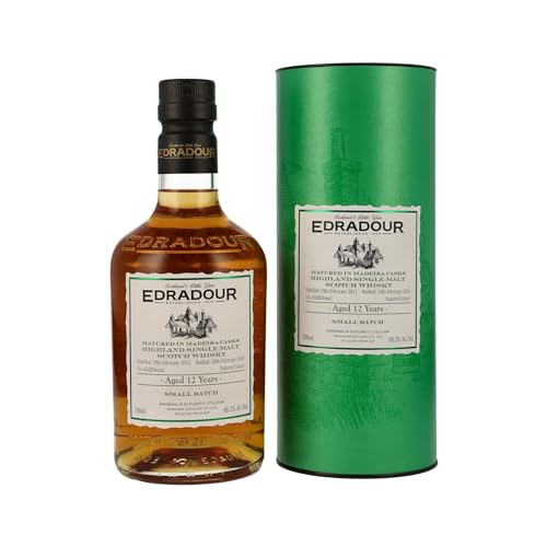 Edradour 12 Jahre - Madeira Casks - Highland Single Malt Scotch Whisky - Small Batch (1x0,7l) von Edradour