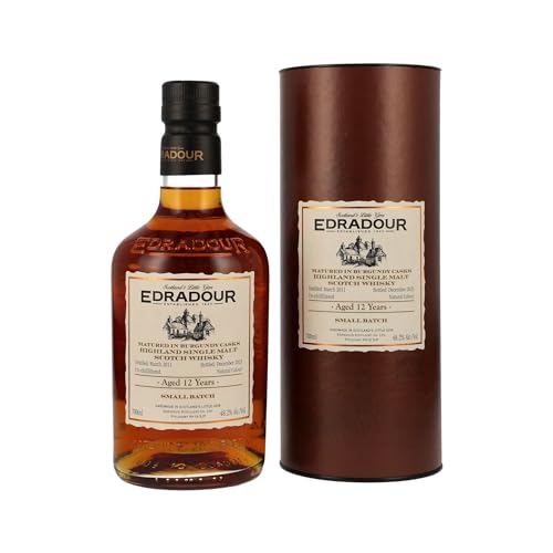 Edradour 12 Years Old Burgundy Cask Highland Single Malt Whisky 2011 48,2% Vol. 0,7l in Geschenkbox von Edradour
