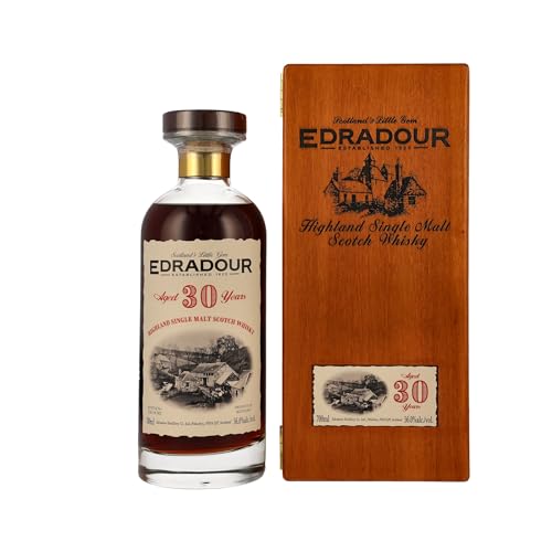 Edradour 30 Years Old Highland Single Malt Scotch Whisky 56% Vol. 0,7l in Holzkiste von Edradour