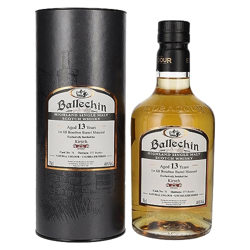 Edradour Ballechin 13 Years Old Bourbon Barrel Exclusively for Kirsch 46% Vol. 0,7l in Geschenkbox von Edradour