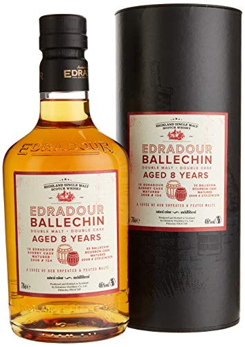 Edradour Ballechin 8 Years Old Double Malt Cask mit Geschenkverpackung Whisky (1 x 0.7 l) von Edradour