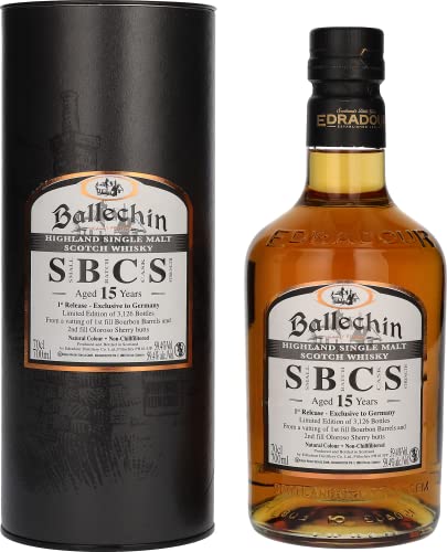 Edradour Ballechin SBCS15 Years Old Highland Single Malt 1st Release 59,4% Vol. 0,7l in Geschenkbox von Edradour