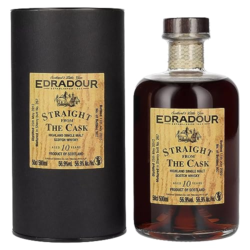 Edradour SFTC 10 Years Old Sherry Butt 2012 56,9% Vol. 0,5l in Geschenkbox von Edradour