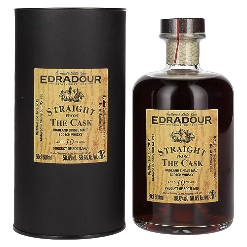 Edradour Ballechin SFTC 10 Years Old Sherry Butt 2012 58,6% Vol. 0,5l in Geschenkbox von Edradour