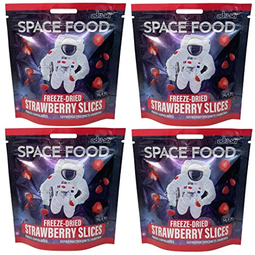 Space Food gefriergetrocknet, Erdbeeren, 4 Stück Space Food gefriergetrocknet, Erdbeeren, 4 Stück von Edu-Sci Ltd