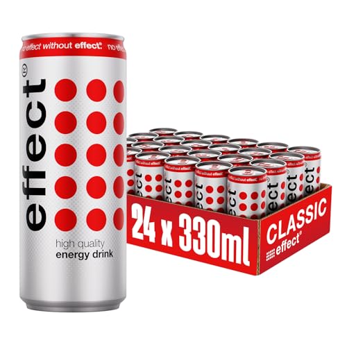 effect Energy Drink CLASSIC – Tray mit 24 x 330 ml Energy Dosen Einweg, Koffeinhaltiges Erfrischungsgetränk mit B-Vitaminen – einzigartiger & erfrischender Geschmack, vegan effect Energy Drink CLASSIC – Tray mit 24 x 330 ml Energy Dosen Einweg, Koffeinhaltiges Erfrischungsgetränk mit B-Vitaminen – einzigartiger & erfrischender Geschmack, vegan von effect