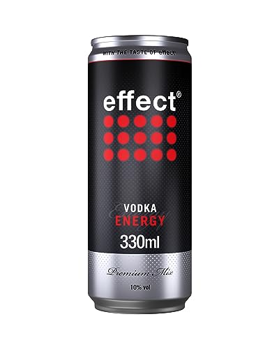 effect Vodka & Energy (1 x 0,33l) - Premix in der Dose - 10% Vol. Alkoholgehalt - Wodka in Kombination mit dem klassischen effect Geschmack - Das perfekte Getränk für einen unvergesslichen Abend von Effect