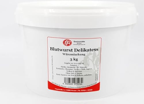 Efri Blutwurst Delikatess Würzmischung (3kg) von Fleischer- & Restaurantbedarf Kühren