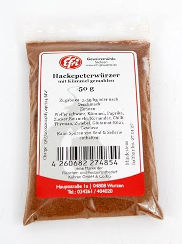 Efri Hackepeter Würzmischung mit Kümmel gemahlen (50g) von Efri