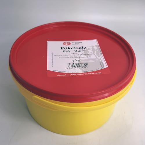 Efri.de - 4 kg Nitritpökelsalz 0,4-0,5 % im Eimer hochwertiges Pökelsalz für Fleisch und Wurstverarbeitung Efri.de - 4 kg Nitritpökelsalz 0,4-0,5 % im Eimer hochwertiges Pökelsalz für Fleisch und Wurstverarbeitung von Efri