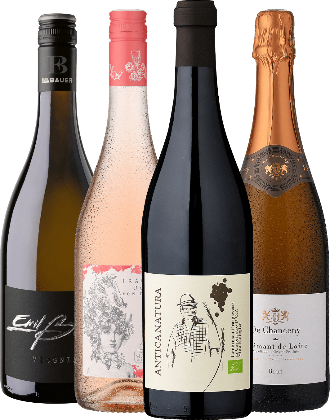 4er-Probierpaket »Johannes trinkt Wein« – Frühlingsedition von Eggers und Franke GmbH