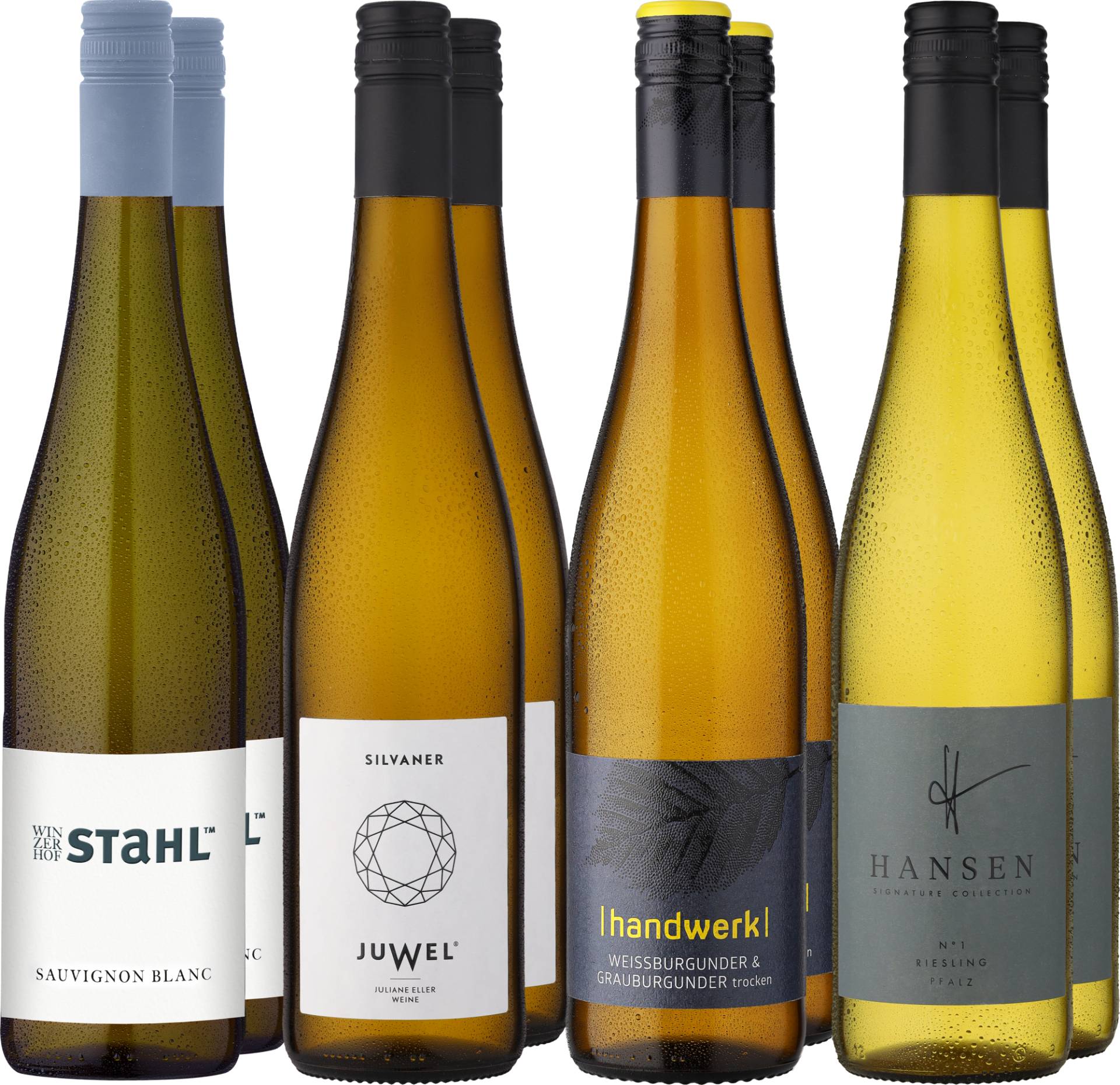 8er-Probierpaket »Deutsche Weißwein-Eleganz« 8er-Probierpaket »Deutsche Weißwein-Eleganz« von Eggers und Franke GmbH